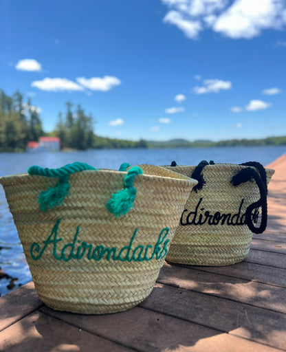 “Adirondacks” Handmade Straw Bag