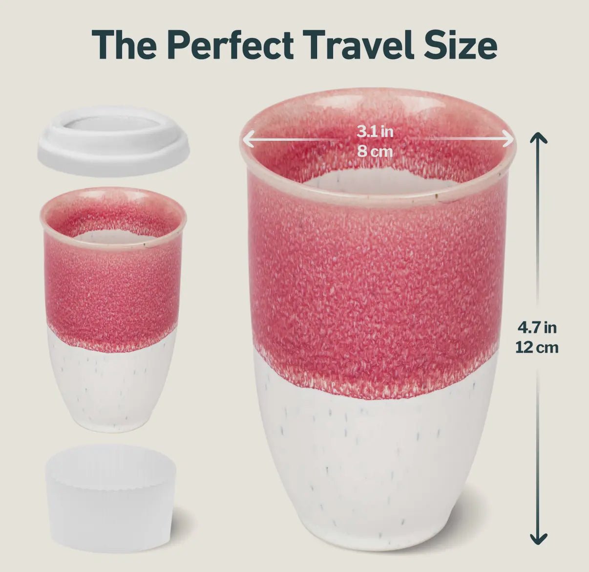 Coral 12oz Travel Mug