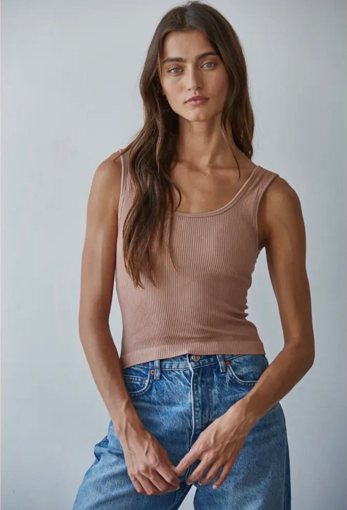 Live-In Ribbed Tank