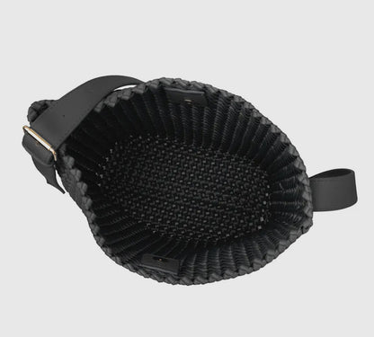 Cece Black Nylon Shoulder Bag