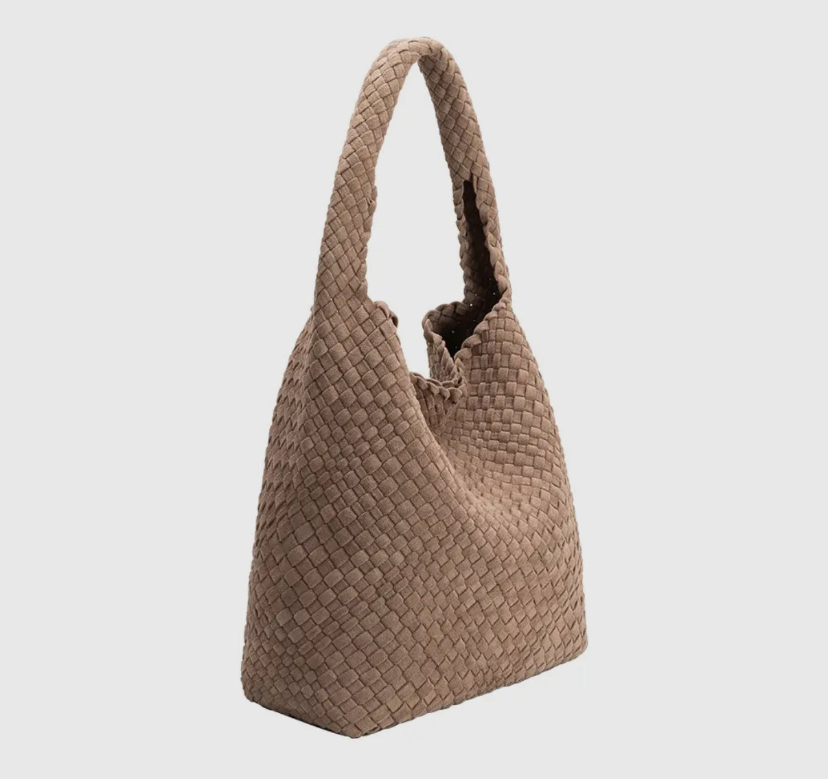 Jojo Clay Suede Shoulder Bag