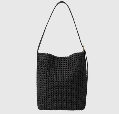 Cece Black Nylon Shoulder Bag