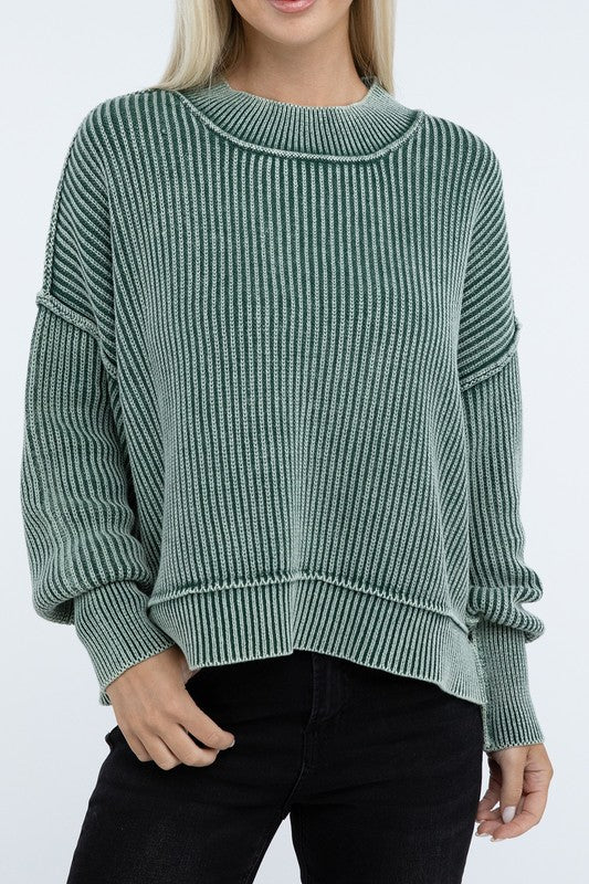 Sammy Washed Crop Sweater *