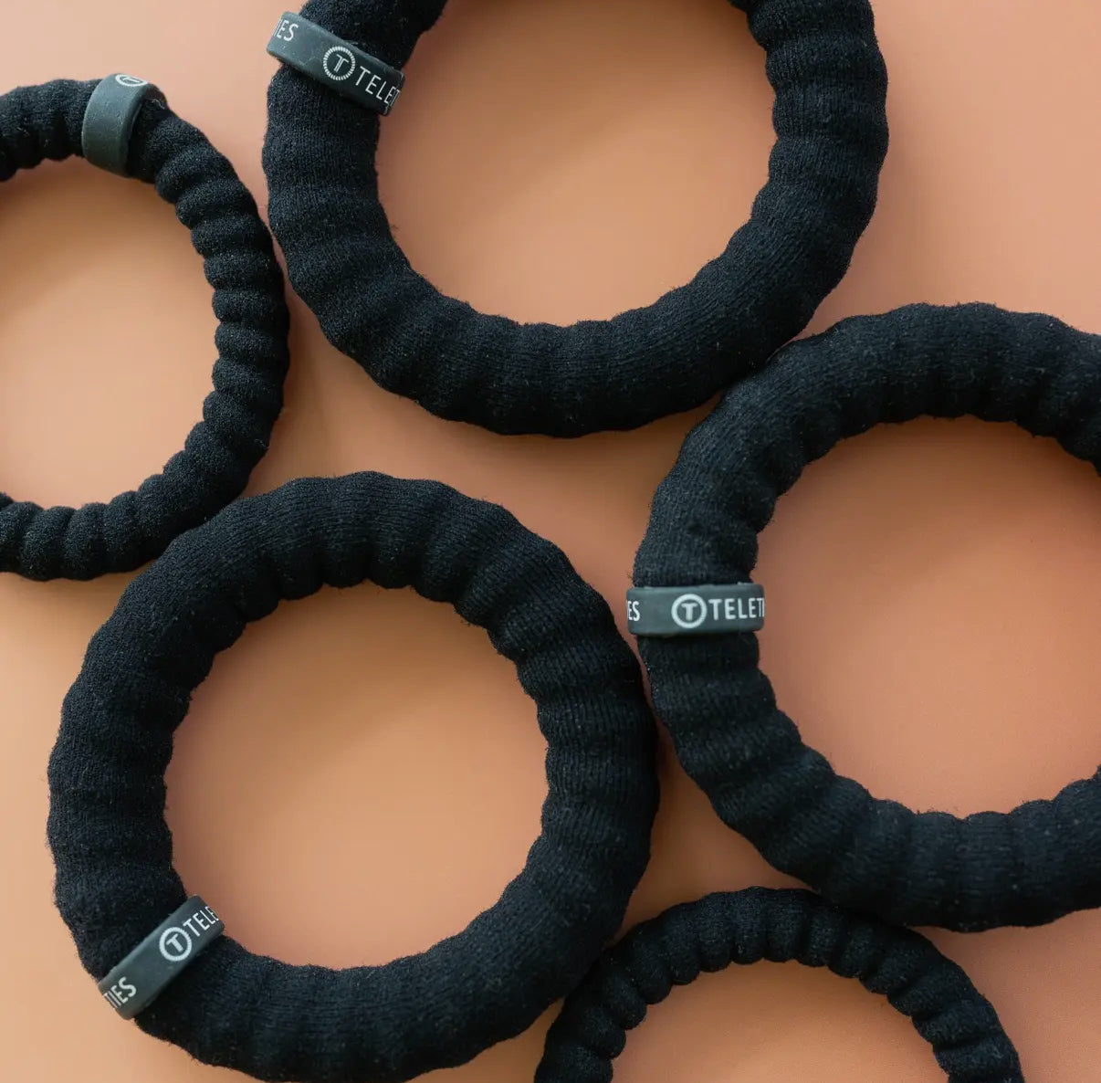 Nylon Hair Ties | Large | Jet Black