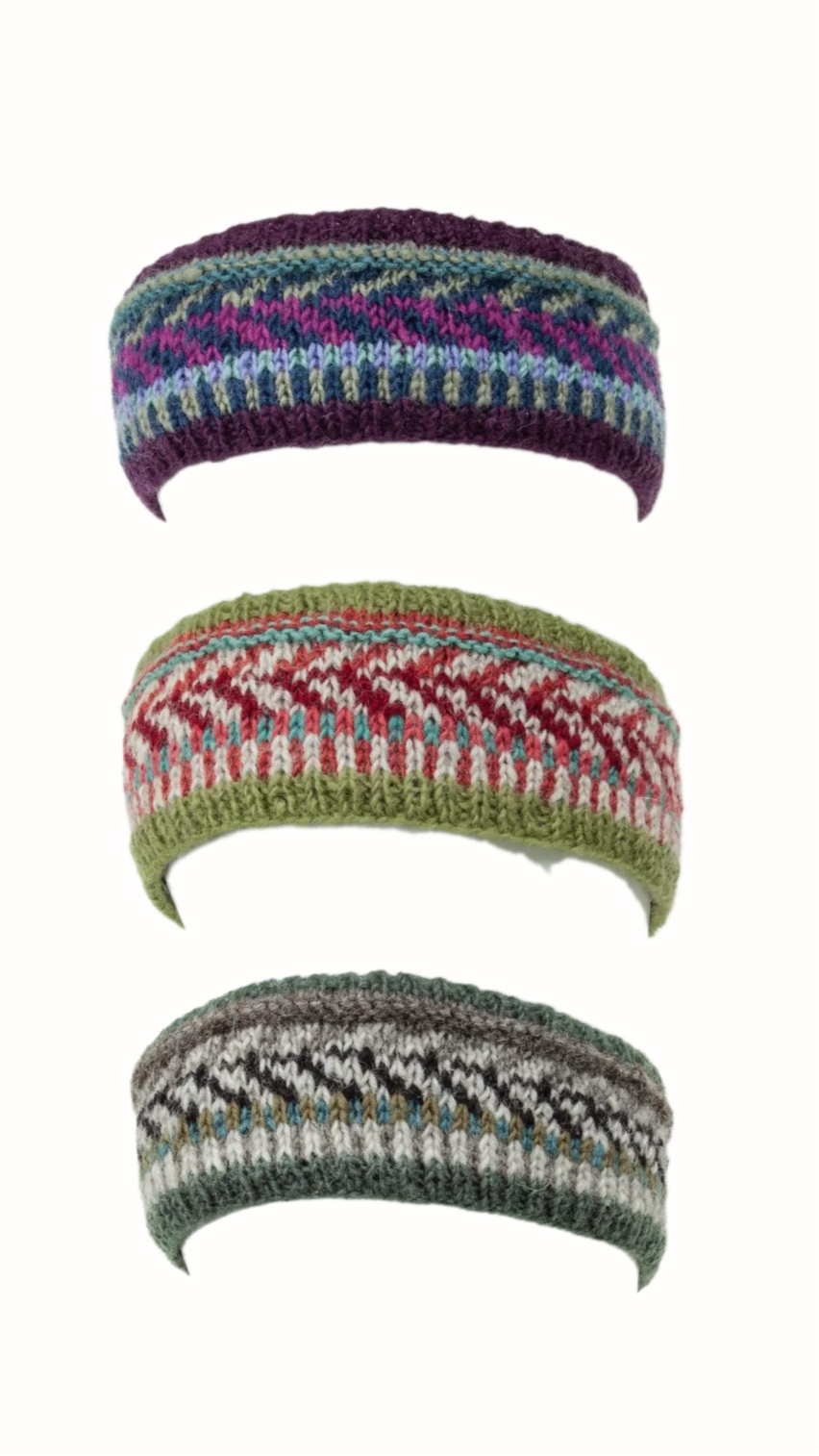 Limekiln Wool Fleece Lined Knit Headband