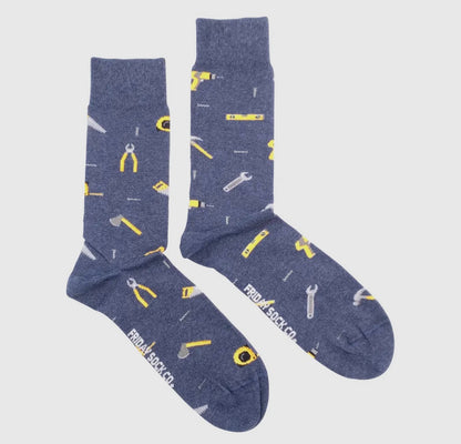 Construction Men’s Mismatched Dress Socks