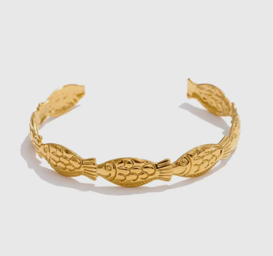 Fish Adjustable Cuff Bracelet | Waterproof