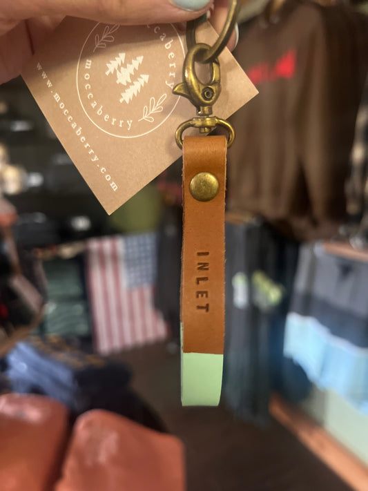 “INLET” Leather Loop Keychain