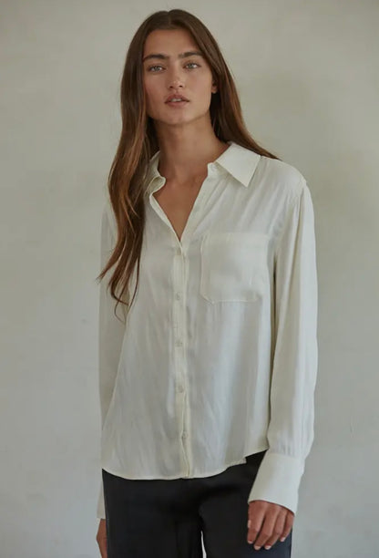 Tucker Silk Button Up