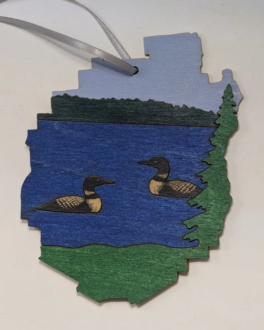 Adirondack Park Loon Ornament
