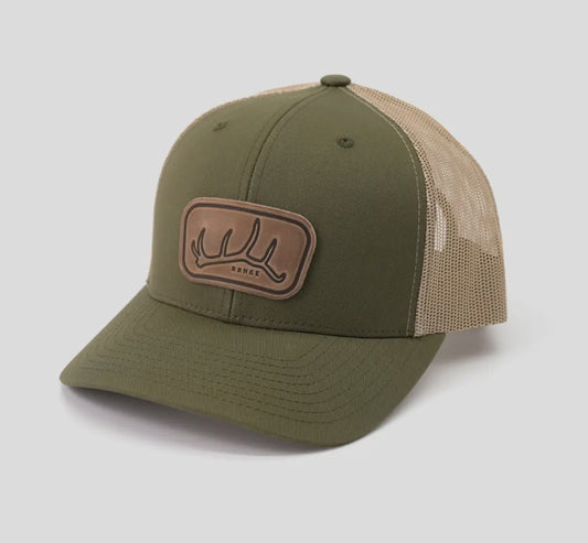 Antler Leather Patch Hat