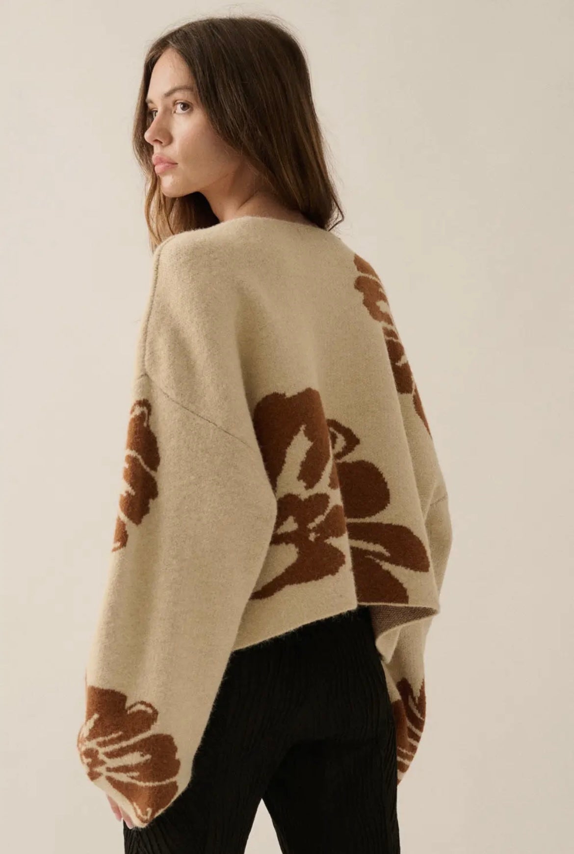 Nutmeg Floral Sweater