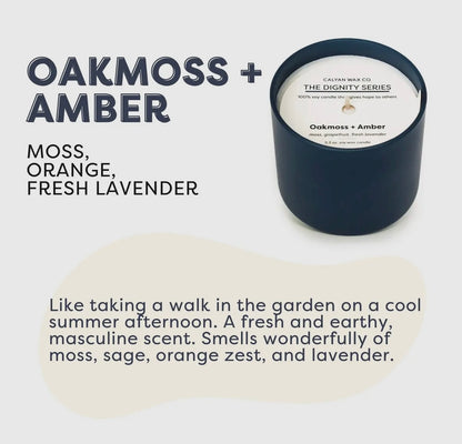 Oakmoss + Amber Candle