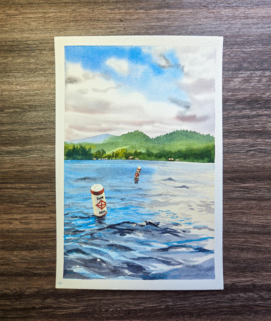 Fourth Lake | Adirondack Watercolor Print