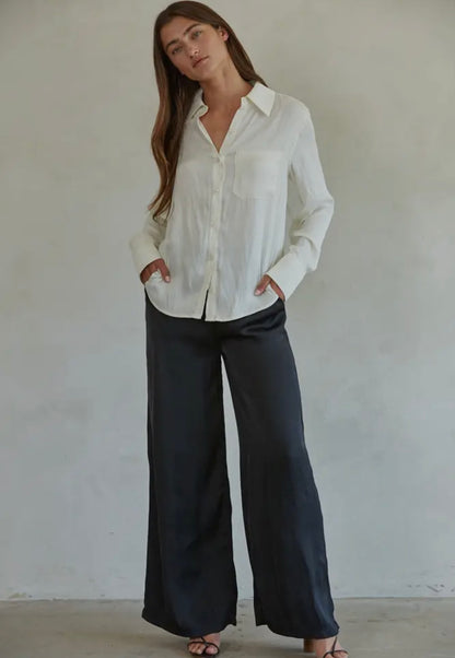 Tucker Silk Button Up