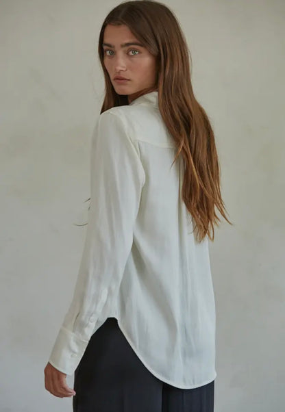 Tucker Silk Button Up