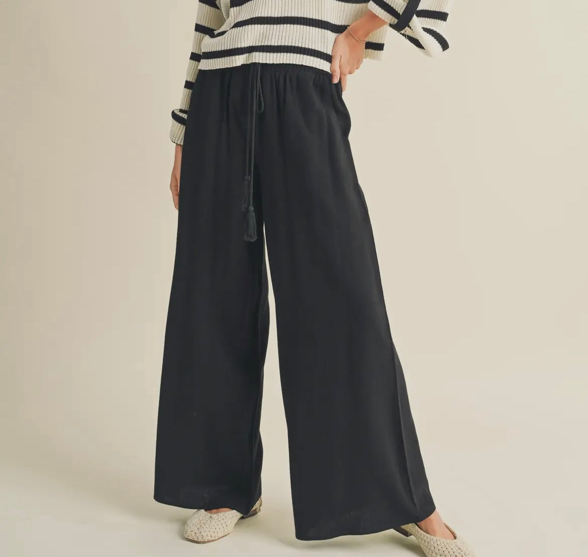 Linen Smocked Pant