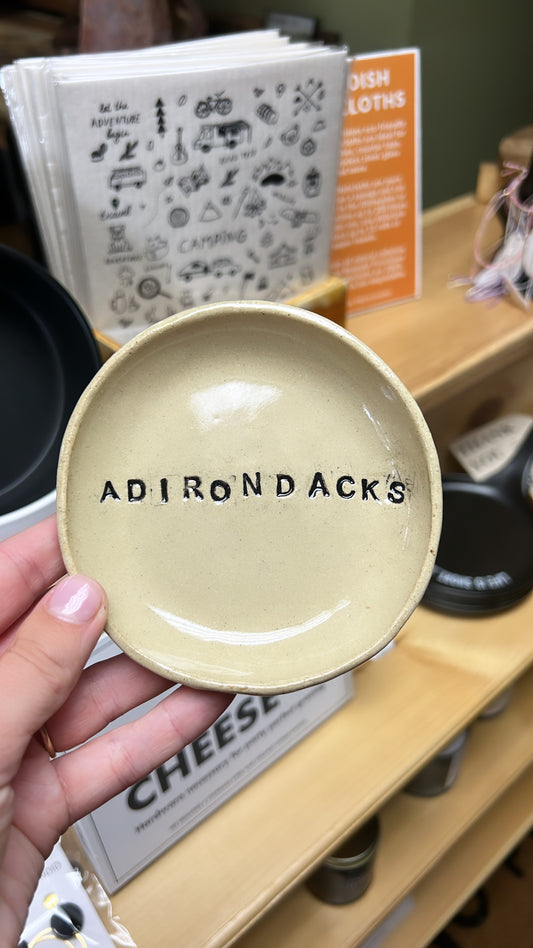 “ADIRONDACKS” Handmade Stoneware Dish