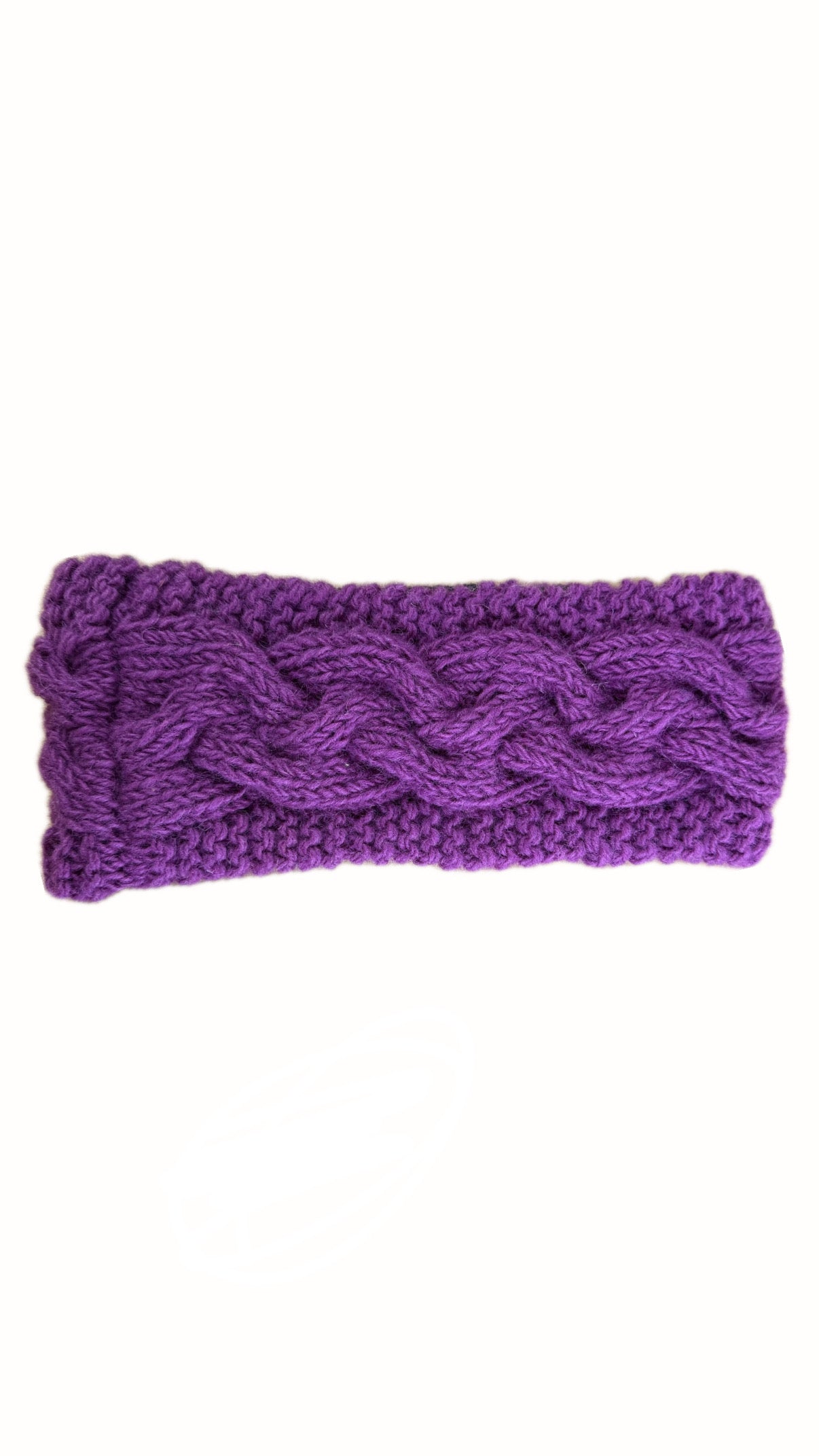 Hemlock Hand Knit Fleece Lined Headband