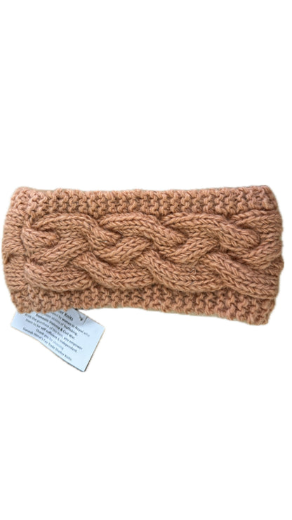 Hemlock Hand Knit Fleece Lined Headband