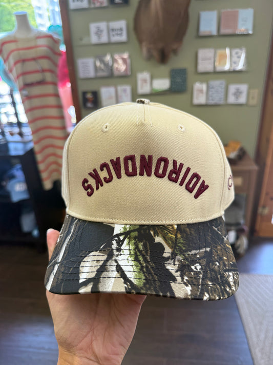 Two Tone Camo Upside Down “Adirondacks” Hat