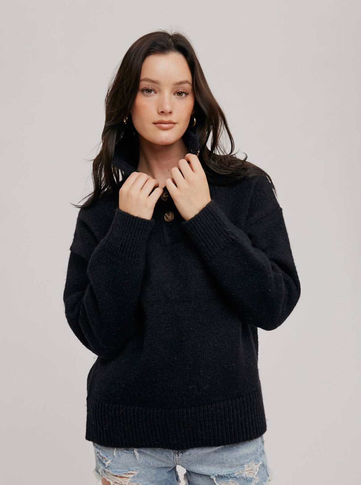 Ribbed Knit Sweater Top