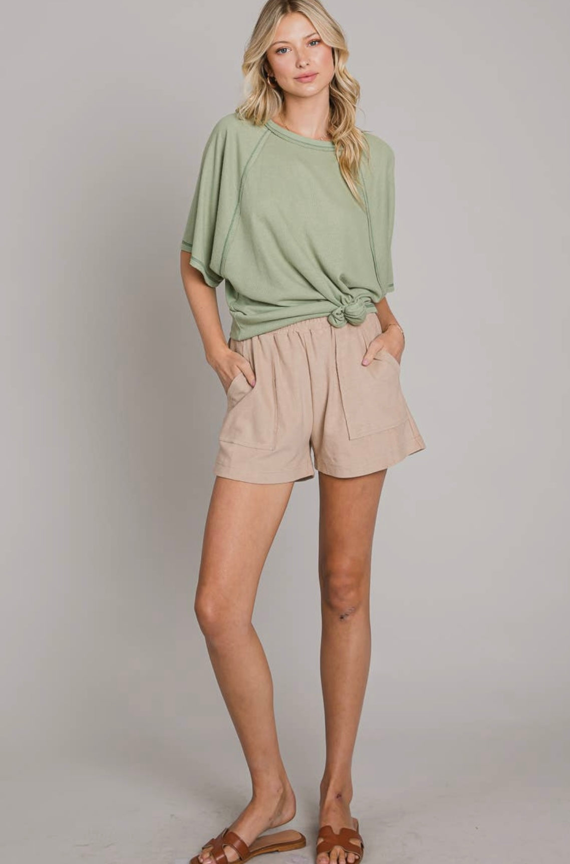 Terry Cloth Casual Shorts