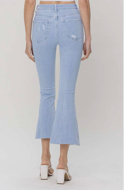 High Rise Color Block Jeans
