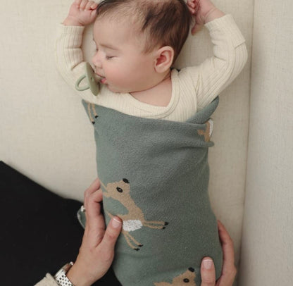 100% Cotton Deer Swaddle