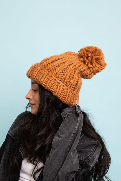 Chunky Cable Knit Beanie *