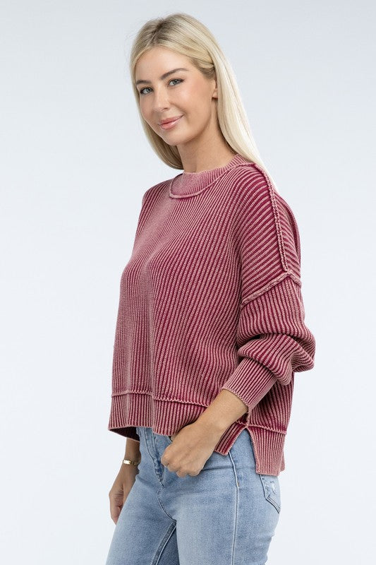 Sammy Washed Crop Sweater *