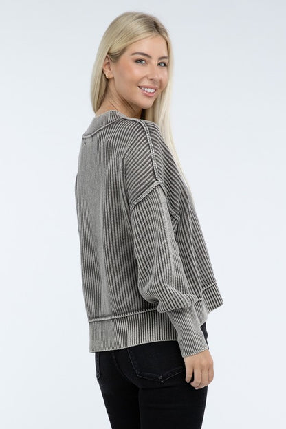 Sammy Washed Crop Sweater *