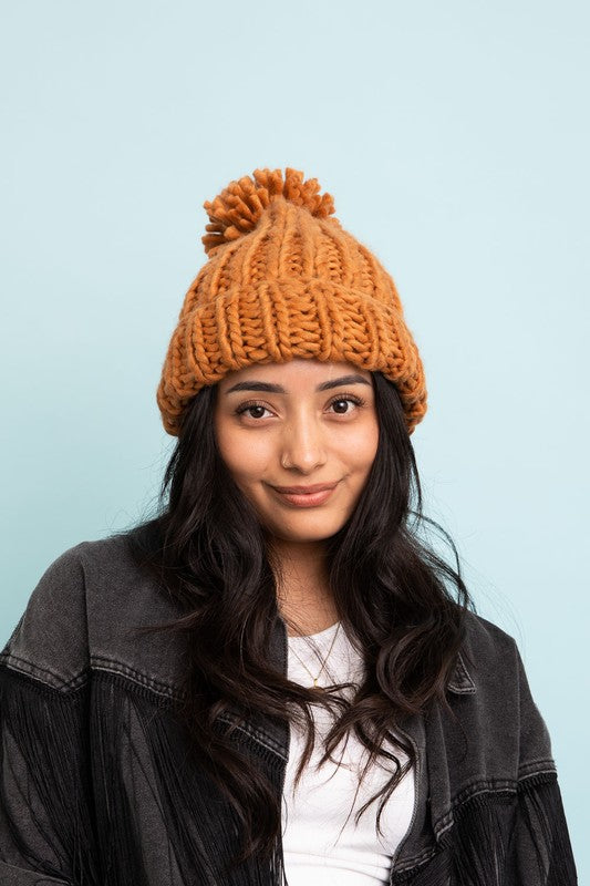 Chunky Cable Knit Beanie *