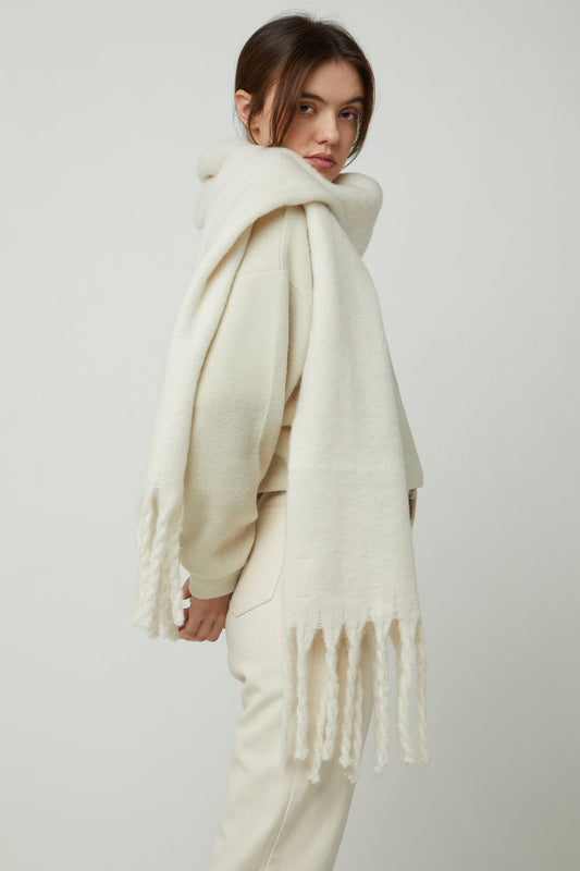 Fringe Wool Scarf